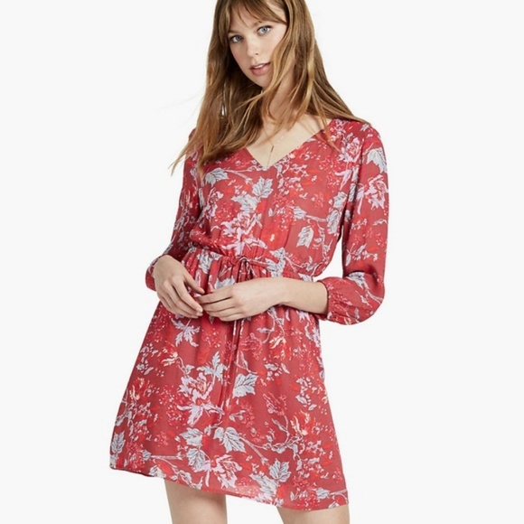 Lucky Brand | Floral Print Long Sleeve Dress - Picture 1 of 6